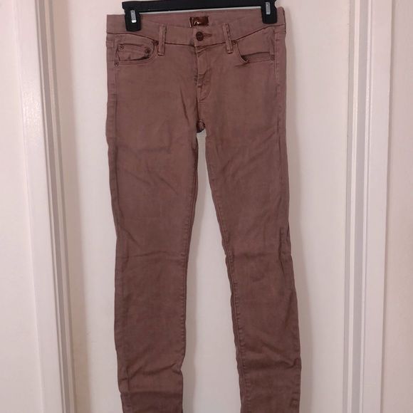 Vintage MOTHER Jeans, The Looker, Pop! - Redwood Tan/Brown/Rust - Size 25 - Picture 2 of 10